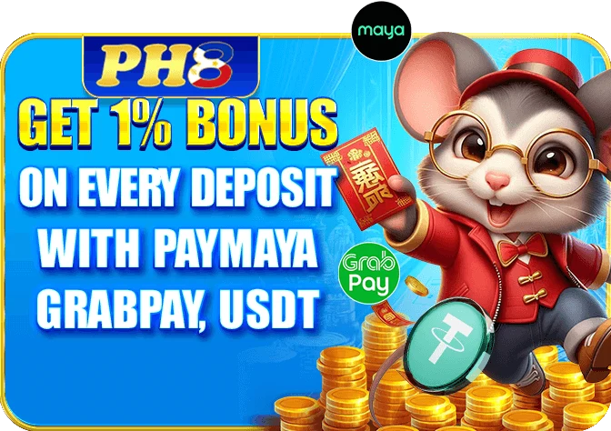 PH8 1% deposit bonus on PayMaya, GrabPay, USDT and online bank — GCash excluded
