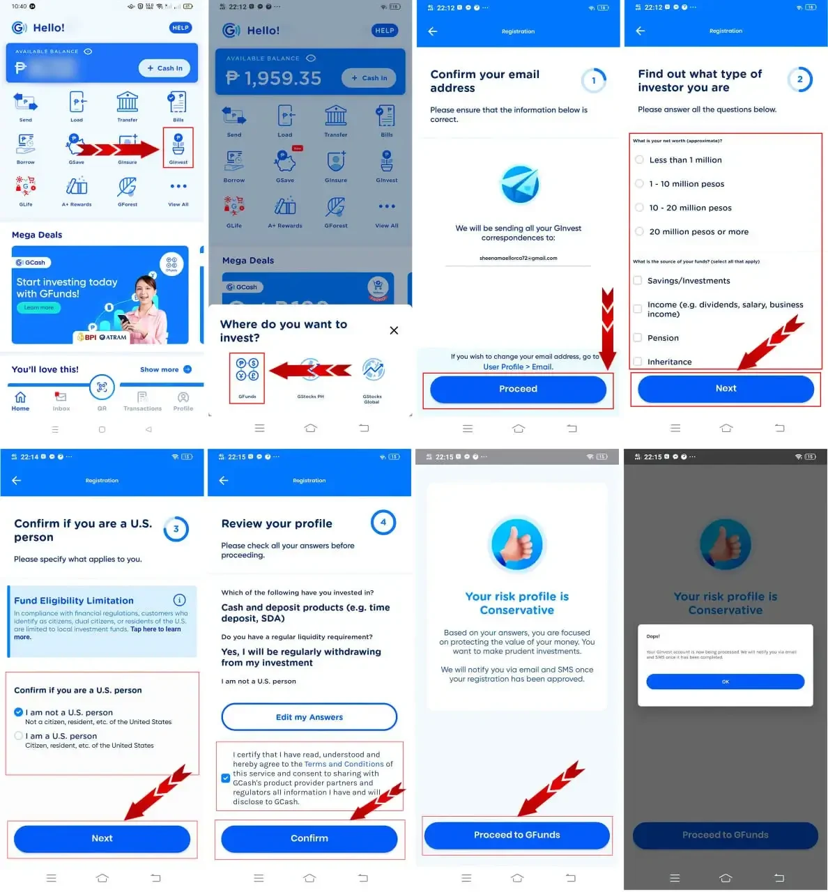GCash monthly limit increase tutorial screenshot for PH8 members