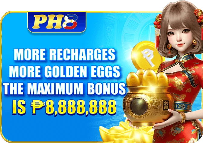 PH8 Golden Egg lucky draw — more total recharge unlocks prize ranges up to ₱888,888